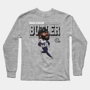 Malcolm Butler New England Cartoon Long Sleeve T-Shirt